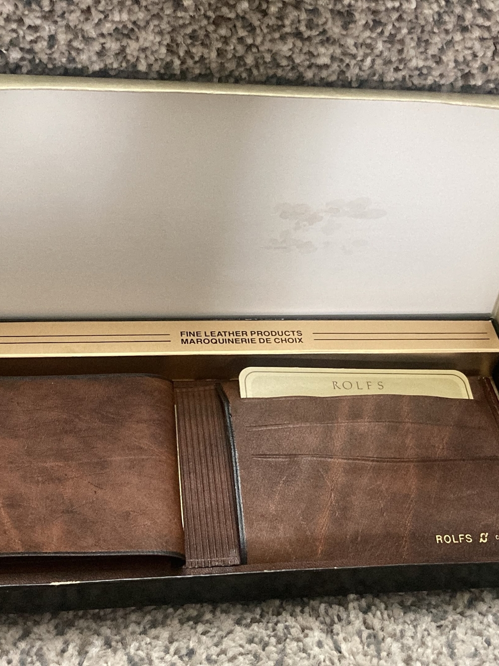 Rolfs Vintage Brown Leather Men's Wallet with Card Slots